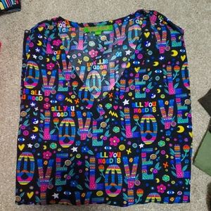 GREEN Town scrubs medium NWOT